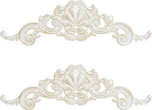 Miniatura 10 de Sungmor Apliques de muebles de esquina grandes de 11.8 pulgadas, marco de hierro fundido vintage para pared, puerta, armario, armario, tocador