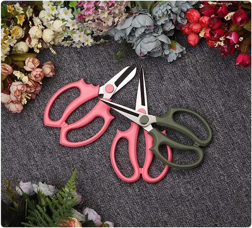 Miniatura 4 de Leize - Tijeras de flores, tijeras de jardín de acero inoxidable endurecidas premium, podadora fuerte para flores, ramas y hojas (Gris Verde Esbelto)