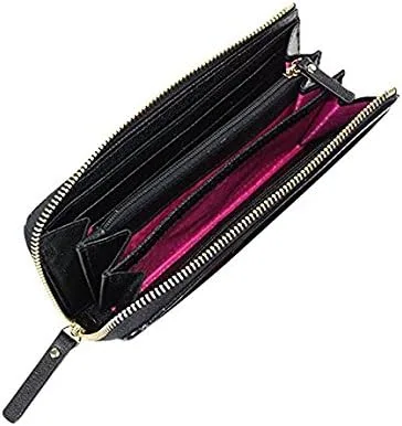 Miniatura 5 de Kate Spade Alice Court Nisha Bow Zip Around Wallet Negro