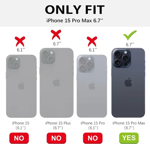 Miniatura 9 de BENTOBEN Funda magnética para iPhone 15 Pro Max, compatible con MagSafe, translúcida mate, esmerilada, antihuellas, delgada, a prueba de golpes