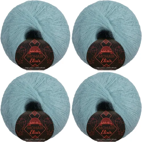 Miniatura 15 de JubileeYarn Mohair Elixir Yarn - 50g/Skein Baby Wool Blend - Cosmopolitan - 1 Skein