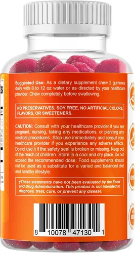 Miniatura 9 de Vitamatic Gomitas de zinc de 50 mg - 60 gomitas veganas - Sin gluten - Paquete de 2