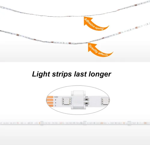 Miniatura 7 de Clips autoadhesivos para cables de gestión ordenada, paquete de 100 abrazaderas para fijar la luz LED
