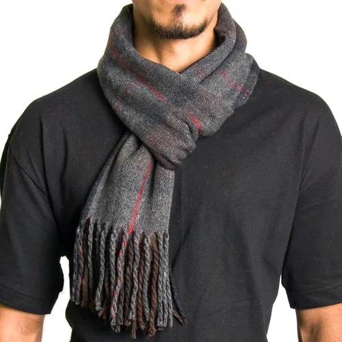 Miniatura 145 de Alpine Swiss Bufanda a cuadros para hombre, ultra suave, chal de invierno, cálido, ligero, para clima frío