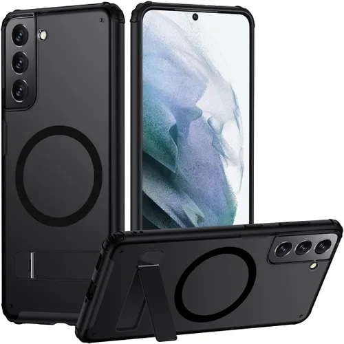 Miniatura 28 de TIANNIUKE Funda Magnética para Samsung Galaxy S21 5G, Mate Translúcida Anti-Huellas Dactilares, Compatible con MagSafe, Ajuste Delgado a Prueba