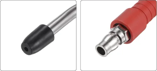 Miniatura 4 de HARFINGTON Pistola de soplado de aire de acero inoxidable de alta presión con boquilla angular de 4 pulgadas de largo, mango de 5.906 in para Rojo
