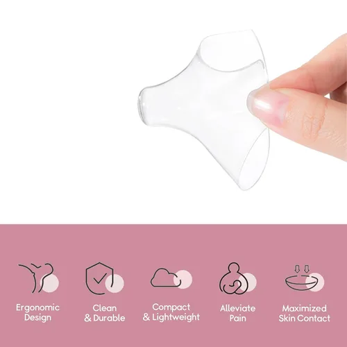 Miniatura 4 de Protectores de pezones para lactancia materna de 0.78 pulgadas, protectores de pezón para lactancia, recién nacido, silicona suave reutilizable sin