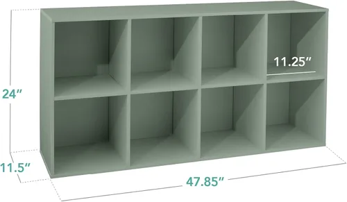 Miniatura 2 de Best Choice Products Librería Infantil Organizadora de Almacenamiento de 8 Cubos, Apertura de Estante de 11 Pulgadas, Estantería, Almacenamiento
