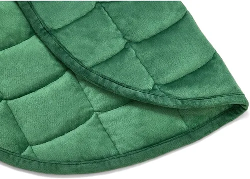 Miniatura 4 de TONGDADA Manta pesada de regazo de 7 libras para adultos, perfecta para relajación, descansar, tomar siestas, dormir y viajar, manta de lujo