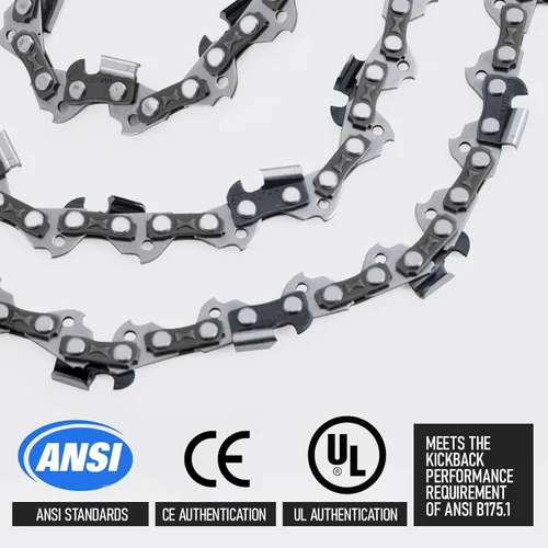 Miniatura 8 de Paquete de 3 Cadenas de Motosierra de 10 Pulgadas CW-R40 Paso LP 3/8" Calibre .043" 40 Eslabones de Transmisión, Repuesto de Cadena de Sierra