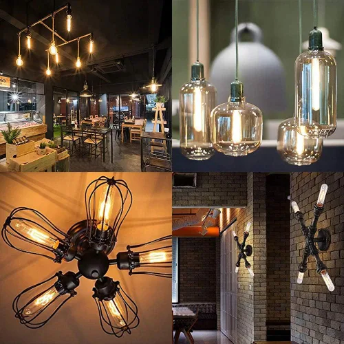 Miniatura 6 de XININSUN Bombillas LED esmeriladas T10, color blanco cálido 2700 K, bombillas LED Edison tubulares regulables de 6 W, equivalente a 60 vatios, 600