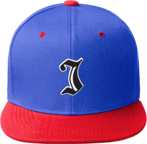 Miniatura 432 de Daxton Gorra clásica con visera de billete plano con letras del alfabeto inglés antiguo de la A a la Z