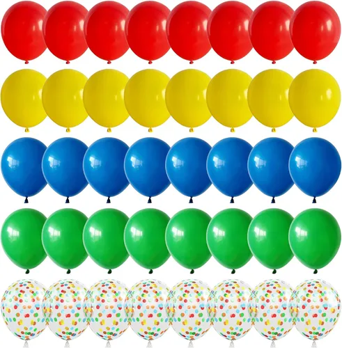 Miniatura 12 de Juego de Globos de Juego Azul y Negro, 60 Piezas, 12 Pulgadas de Azul Claro y Azul Oscuro para Decoraciones de Fiesta de Videojuego, Fiesta