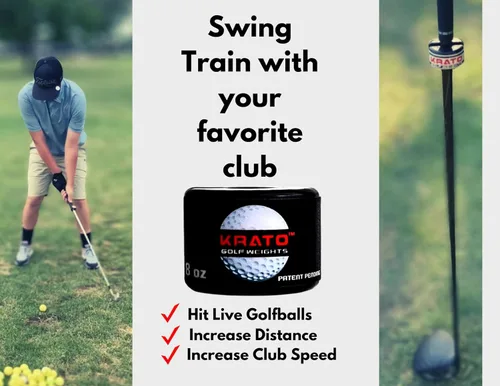 Miniatura 7 de KRATO Golf Club Swing Trainer Aid Herramienta de entrenamiento de velocidad para golf Putter de cuña de conductor Entrenador de golf