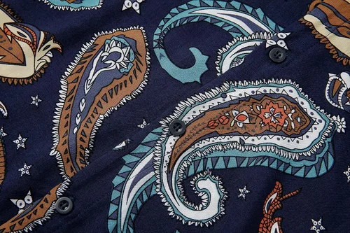 Miniatura 5 de Atwfo Conjunto de camisa hawaiana y pantalón corto para hombre, conjunto de 2 piezas para vacaciones, casual, con botones, playa, trajes florales