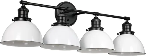 Miniatura 13 de Design House 519892 Kimball Industrial Farmhouse Luz de Pared Interior de 1 Luz con Pantalla de Metal para Pasillo, Baño, Cocina, Vestíbulo, Pintura