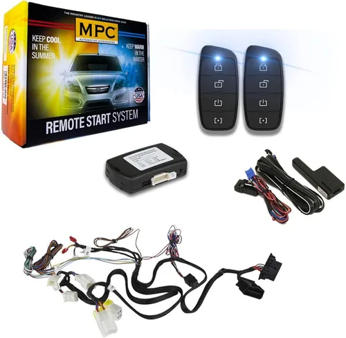 Miniatura 6 de MPC (2) Kit de arranque remoto de rango extendido de 1 botón de 1 vía compatible con Nissan 370Z 2009-2017 - Push-to-Start - con arnés en T