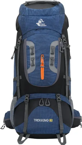 Miniatura 8 de Bseash Mochila impermeable de 80 L para senderismo y campamento con cubierta para lluvia, ligera, para deportes al aire libre, para escalar, turismo