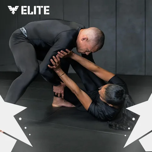 Miniatura 6 de Elite Sports Leggings BJJ Spats para hombre, los mejores pantalones de compresión Jiu Jitsu MMA sin Gi Spat para hombre