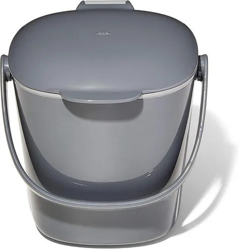 Miniatura 16 de OXO Good Grips - Contenedor de compost fácil de limpiar, carbón (1,75 galones)