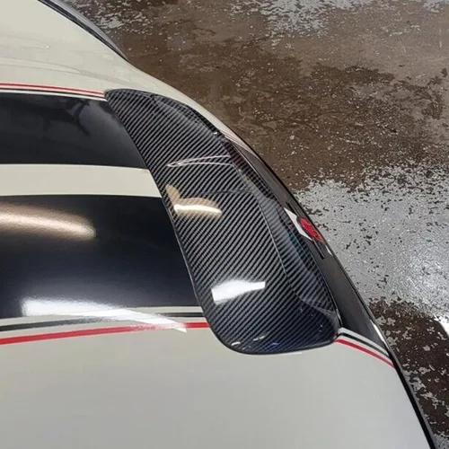 Miniatura 7 de Kojem Mini Cooper Hood Scoop compatible con 2007-2013 Mini Cooper S R55 R56 R57 R58 R59 Ventilación de entrada de aire Impresión de fibra de carbono