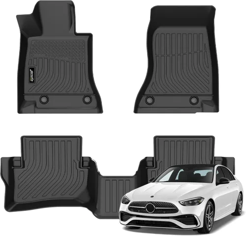 Miniatura 12 de Juego completo de tapetes de auto para todo tipo de clima, revestimiento automotriz para piso y maletero