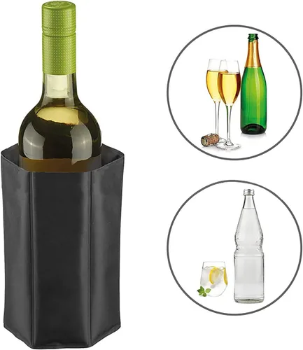 Miniatura 3 de Enfriador de vino reutilizable, enfriador de botellas de vino flexible, funda de paquete de hielo de vino que mantiene el vino fresco y refrescante