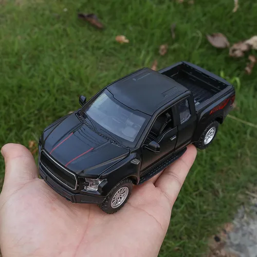 Miniatura 5 de SASBSC Camioneta de juguete F150 para niños de 3-8 años, camiones de juguete para niños de 4-7 años, modelo de camión de metal fundido a presión