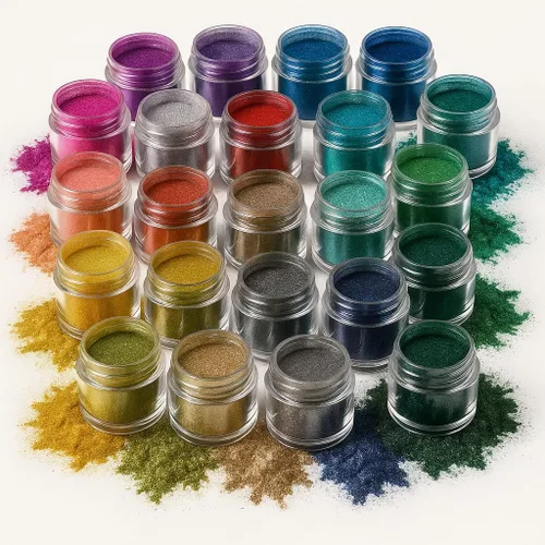 Miniatura 15 de Pigmento cromado y metálico de alta calidad – 10 colores espejo cromado y polvo de mica holográfica para arte de resina, epoxi, vasos, posavasos