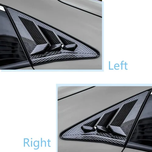 Miniatura 4 de Para Honda Civic de 10ª generación 2016-2021 - Rejilla de ventana lateral trasera, cubierta para decoración de rejilla de ventilación de aire