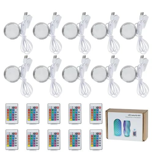 Miniatura 7 de 1 pieza de kit de lámpara LED RGB con control remoto 001, función de memoria de fallo de energía para impresoras 3D Bambu Lab Multicolor Makerworld