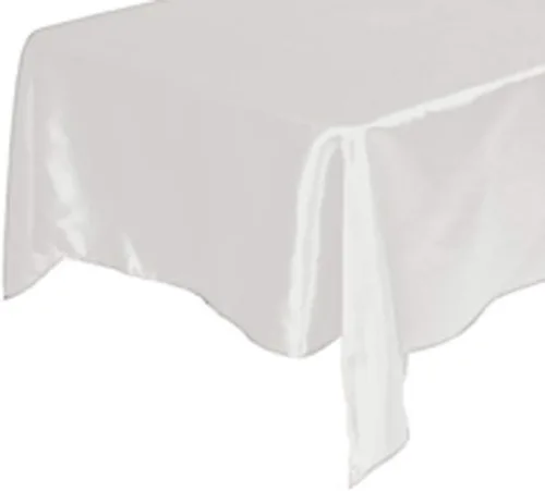 Tektrum mantel de satén de 60 x 60 pulgadas - mantel cuadrado de satén sedoso de primera calidad - para eventos de banquete, fiestas de boda,