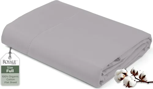 Miniatura 174 de Royale Linens Sábana encimera de tamaño individual XL 100% Algodón Orgánico – Super suave – Sábanas superiores de percal – Sábana encimera