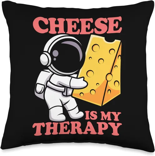 Fresh Cheese Fresh Nutrition Therapy Astronaut Cheese - Almohada para productos lácteos, 16 x 16 pulgadas, multicolor