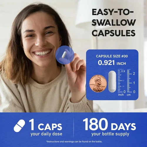 Miniatura 7 de Glicinato de magnesio 500 mg – Suplemento quelatado – Forma de alta absorción de magnesio – Apoyo para el sueño, la salud muscular y cardíaca