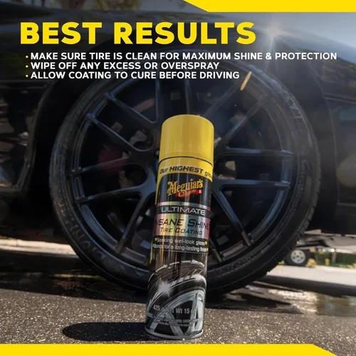 Miniatura 9 de Meguiar's NXT Generation Insane Shine Revestimiento para Neumáticos - Abrillantador de neumáticos de alto brillo avanzado con polímeros sintéticos