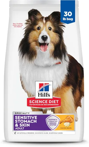Miniatura 21 de Hill's Science Diet Estómago y piel sensibles, adultos 1-6, soporte de sensibilidad estomacal y de la piel, alimento seco para perros, receta