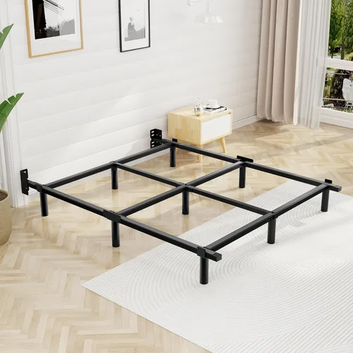 Miniatura 8 de Awesofurni Marco de Cama Individual, Marco de Cama de Metal Basics de 7 Pulgadas, Base Resistente de 9 Patas para Somier y Colchón, Sin Ruido, Fácil