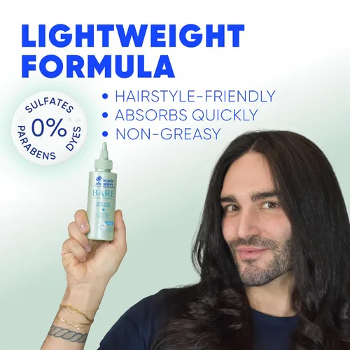 Miniatura 6 de Head & Shoulders Matt Loves Hair Favorites: Smooth & Silky 2 in 1 (28.2oz) + Bare Itchy Scalp Relief Serum (4.2oz) - Dandruff Shampoo and