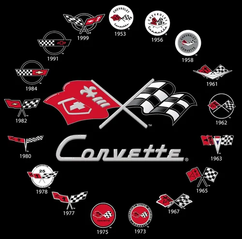 Miniatura 6 de JH Design - Camisetas de manga corta para hombre Chevy Corvette con cuello redondo