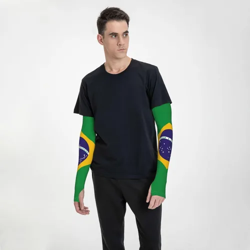 Miniatura 5 de Lindas mangas de brazo de bandera de enfriamiento con protección solar deportiva para hombres y mujeres Bandera de El Salvador_3221217