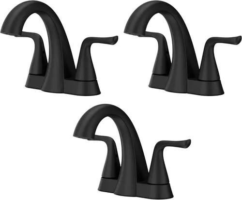 Miniatura 15 de Pfister Willa LF042MALBG - Grifo para lavabo de baño, control único, 1 mango, orificio único, certificado NSF, acabado dorado cepillado, LF042MALBG