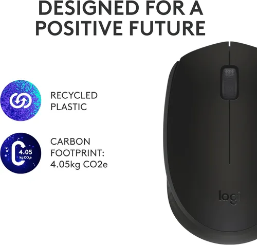 Miniatura 9 de Logitech M170 ratón inalámbrico para PC, Mac, portátil, 2.4 GHz con receptor USB Mini, seguimiento óptico, vida útil de la batería de 12 meses