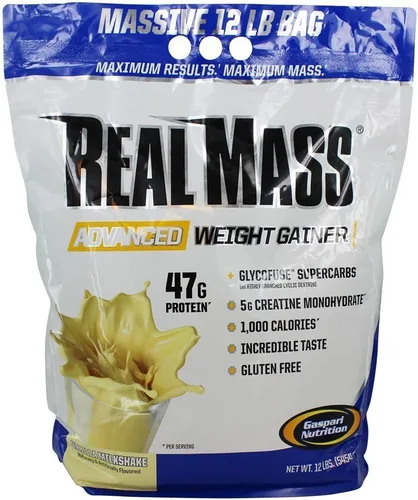 Miniatura 9 de Gaspari Nutrition Masa real: ganador de peso avanzado, mezcla de proteínas y carbohidratos complejos, 1.76 oz de proteína, 0.56 oz de EAA, sin