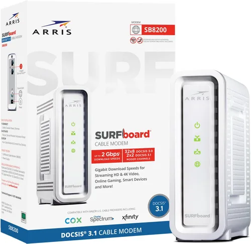 Miniatura 10 de ARRIS (G20) - Combo de Router de Módem de Cable - WiFi 6 (AX3000) DOCSIS 3.1 Multi-Gigabit Rápido, Aprobado para Comcast Xfinity, Cox, Spectrum