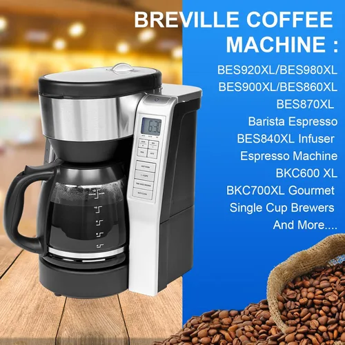 Miniatura 6 de Paquete de 12 filtros de agua de repuesto para Breville BWF100 BES870 BES810 BES990 BES980 BES920 BES900XL BES870XL BES860XL BES840XL BKC600XL