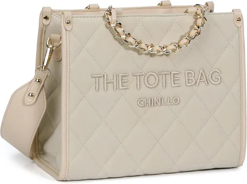 Chinllo - Bolso de mano para mujer, bolsa satchel con asa superior y correa para el hombro