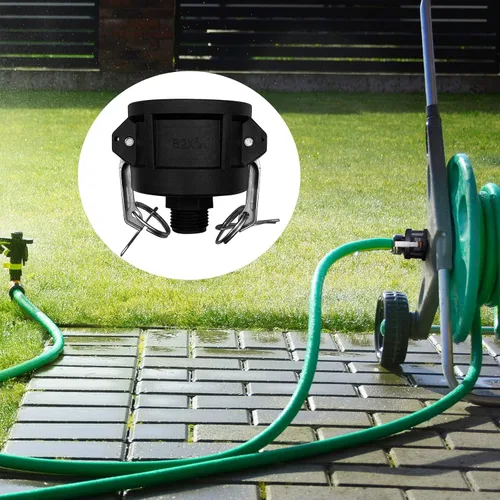 Miniatura 5 de 275 330 galones IBC Tote Fittings Adaptador de drenaje de tanque de asas IBC para manguera de jardín Camlock Manguera de agua de jardín Cerradura