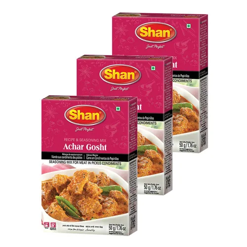 Miniatura 68 de Shan Korma Recipe and Seasoning Mix 1.76 oz (50g) - Spice Powder for Traditional Meat in Yogurt Sauce - Suitable for Vegetarians - Airtight Bag in a