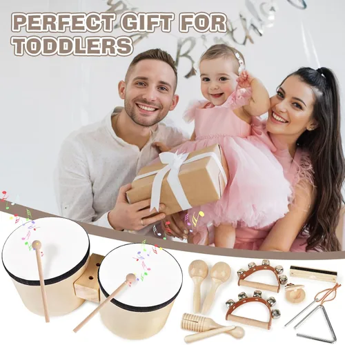 Miniatura 5 de Vanplay Juego de Batería para Niños - Juguetes para Regalos de Niños de 2 3 Años, Instrumentos Musicales para Niños Pequeños de 2-4, Regalos